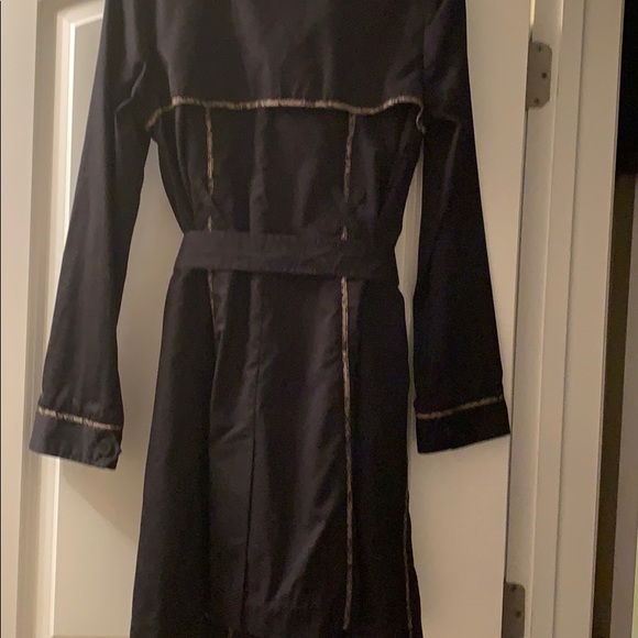 Jason Wu for Target black trench coat w/pink lace - Picture 5 of 8